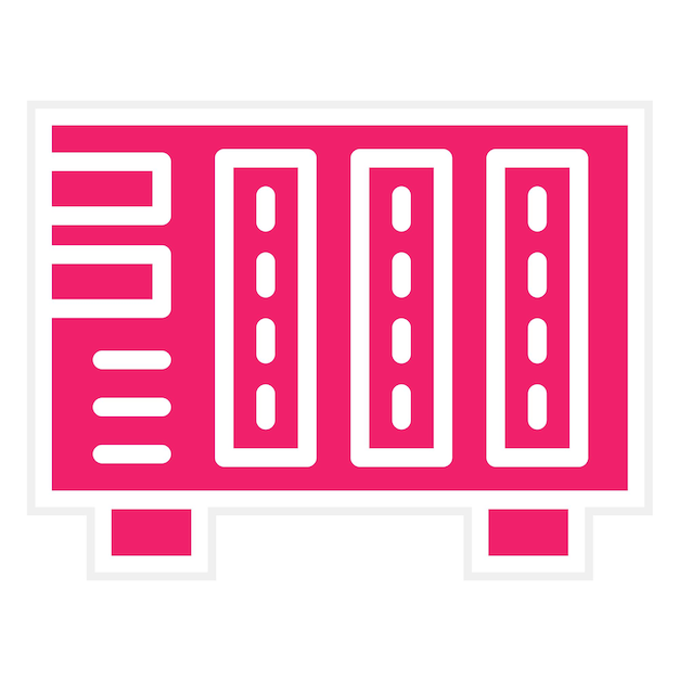 Diseño vectorial del estilo del icono NAS