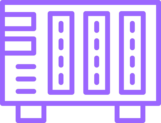 Diseño vectorial del estilo del icono NAS