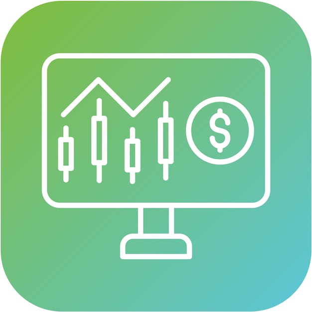 Diseño vectorial Estilo del icono Nasdaq