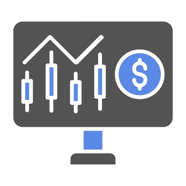 Diseño vectorial Estilo del icono Nasdaq
