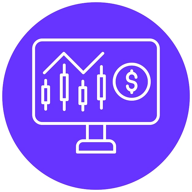 Diseño vectorial Estilo del icono Nasdaq