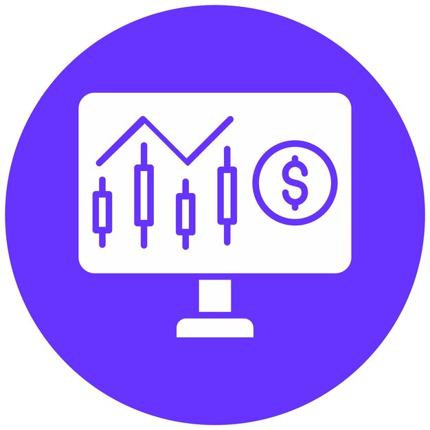 Diseño vectorial Estilo del icono Nasdaq