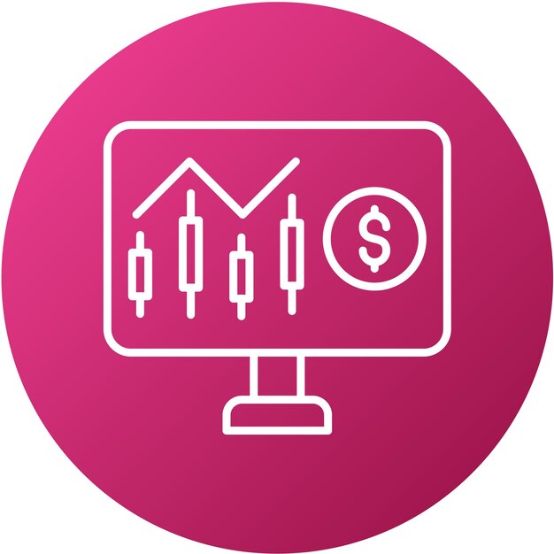 Diseño vectorial Estilo del icono Nasdaq