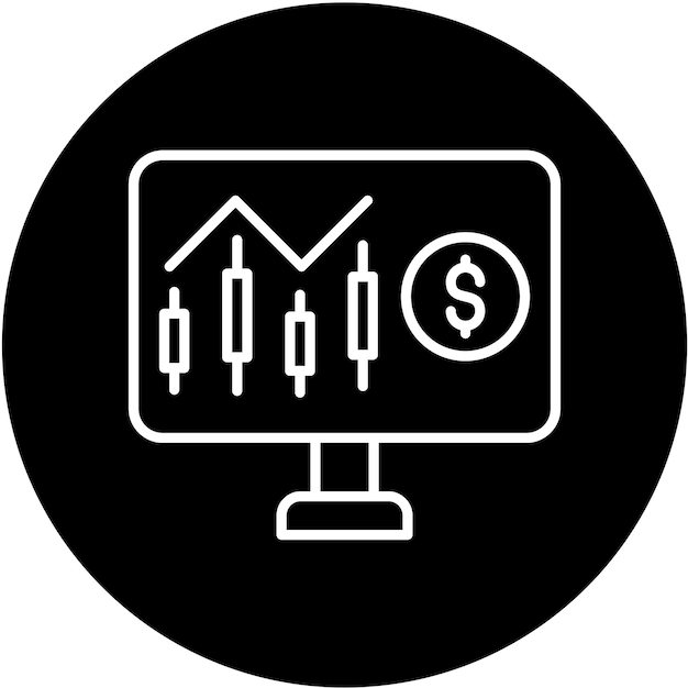Diseño vectorial Estilo del icono Nasdaq