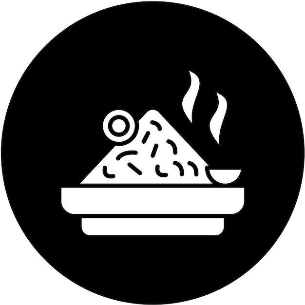 Diseño vectorial Estilo de icono de Nasi Goreng