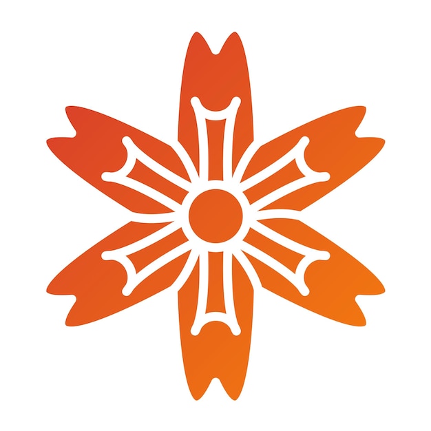 Diseño vectorial Estilo del icono de Nasturtium