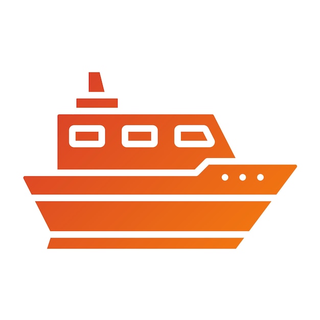 Diseño vectorial Estilo del icono de la nave