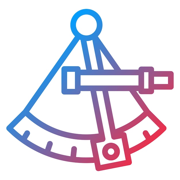 Diseño vectorial Estilo del icono de navegación celestial