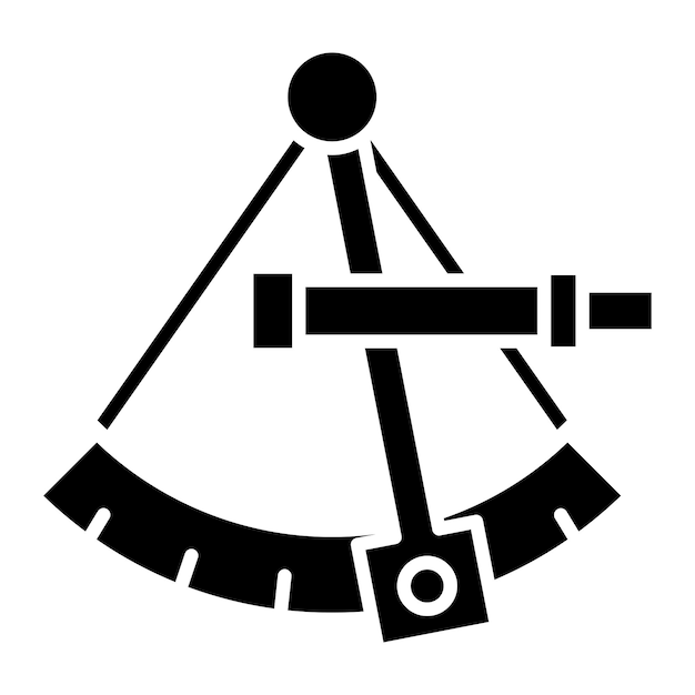Diseño vectorial Estilo del icono de navegación celestial