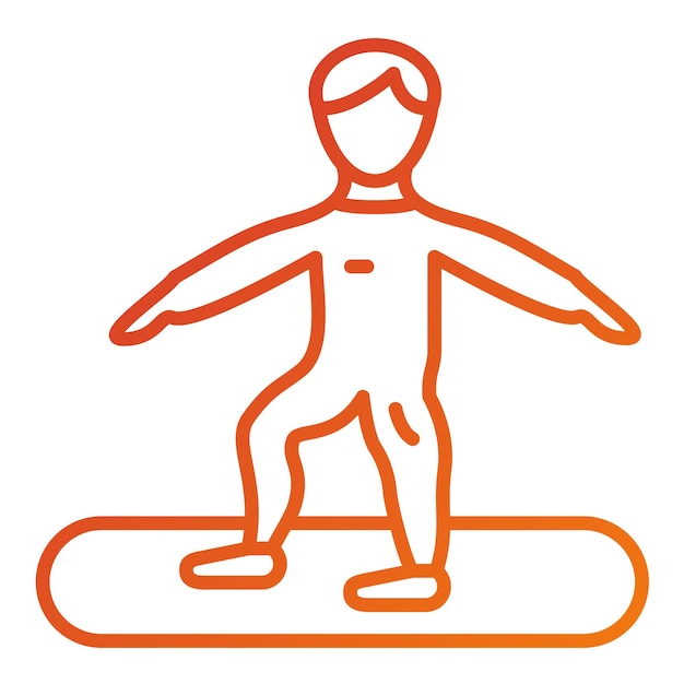 Diseño vectorial Estilo del icono de navegación de la persona