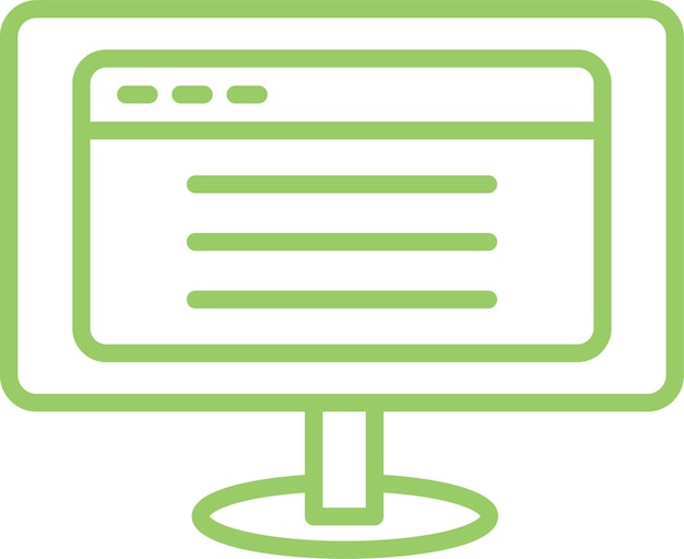 Diseño vectorial Estilo del icono del navegador