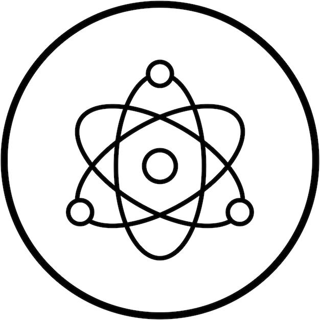Diseño vectorial Estilo del icono de Necleus