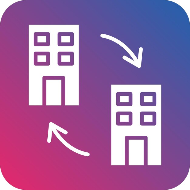Diseño vectorial de estilo de icono de negocio a negocio