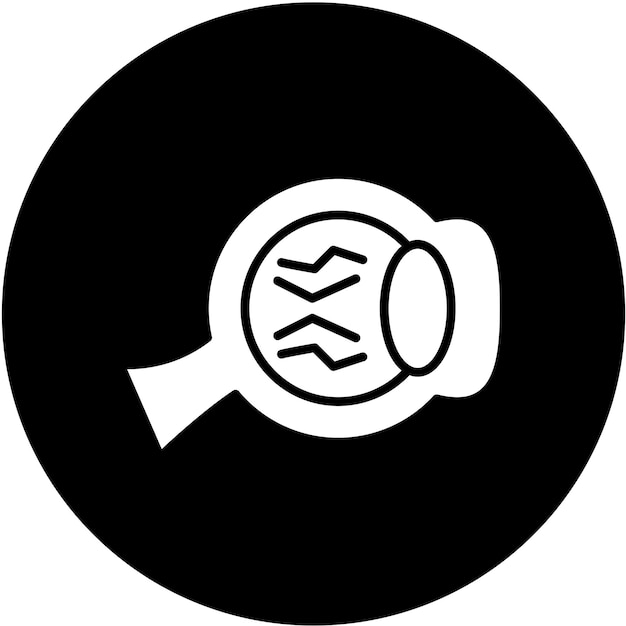 Diseño vectorial Estilo del icono del nervio óptico