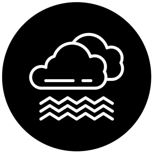 Diseño vectorial Estilo de icono de niebla