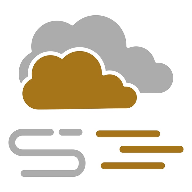 Diseño vectorial Estilo de icono de niebla
