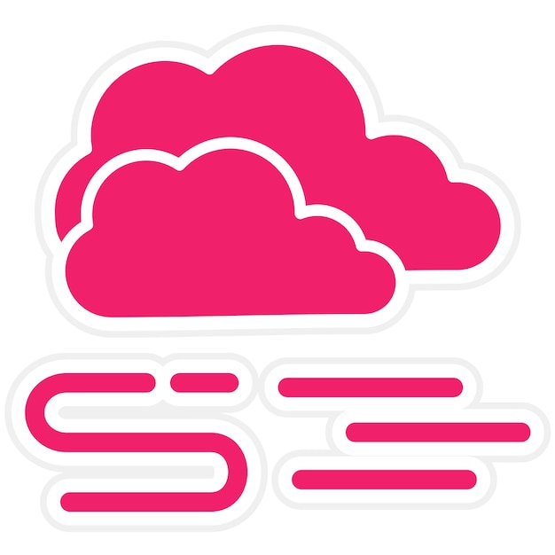 Diseño vectorial Estilo de icono de niebla