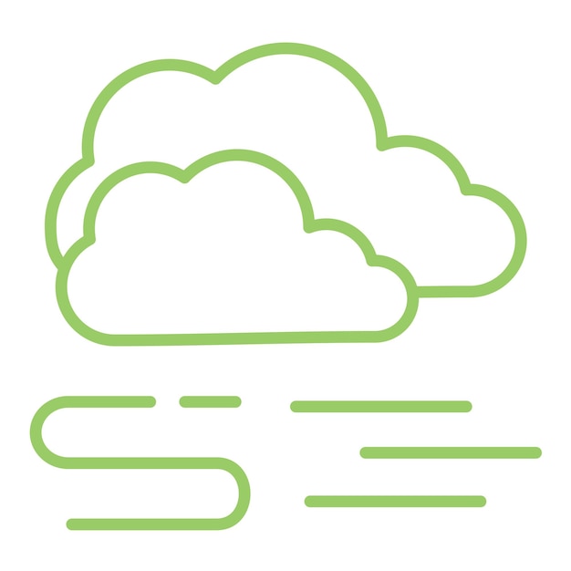 Diseño vectorial Estilo de icono de niebla