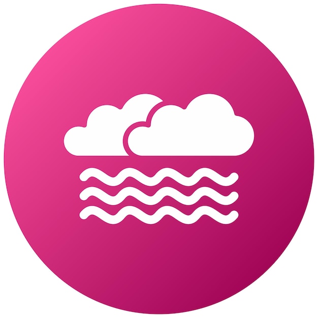 Diseño vectorial Estilo de icono de niebla