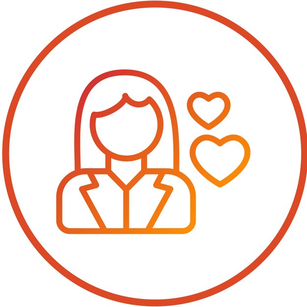 Diseño vectorial Estilo de icono de niñera