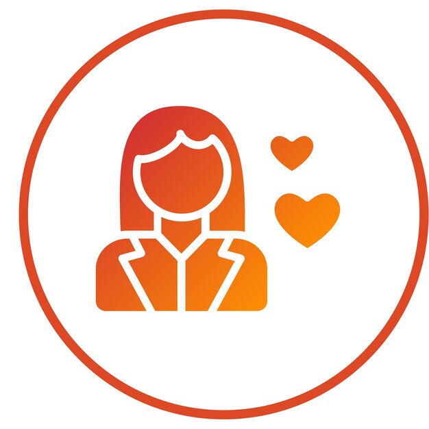 Diseño vectorial Estilo de icono de niñera