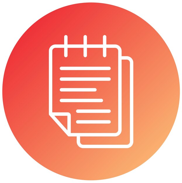 Diseño vectorial Estilo del icono de la nota adhesiva