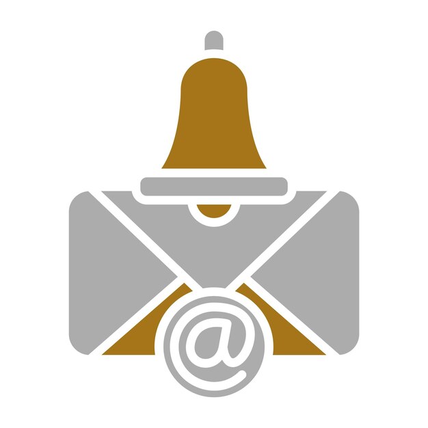 Diseño vectorial Estilo del icono de la notificación de correo electrónico