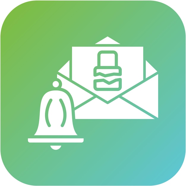Diseño vectorial Estilo del icono de notificación de violación oportuna
