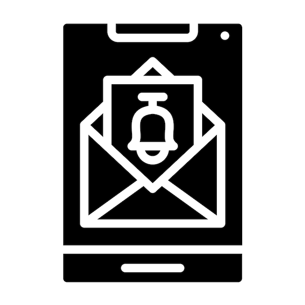Diseño vectorial Estilo del icono de las notificaciones de correo electrónico