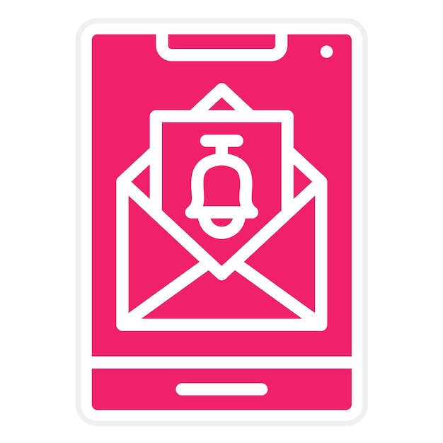 Diseño vectorial Estilo del icono de las notificaciones de correo electrónico