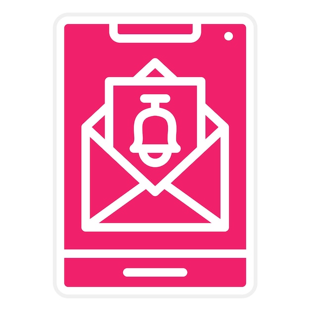 Vector diseño vectorial estilo del icono de las notificaciones de correo electrónico