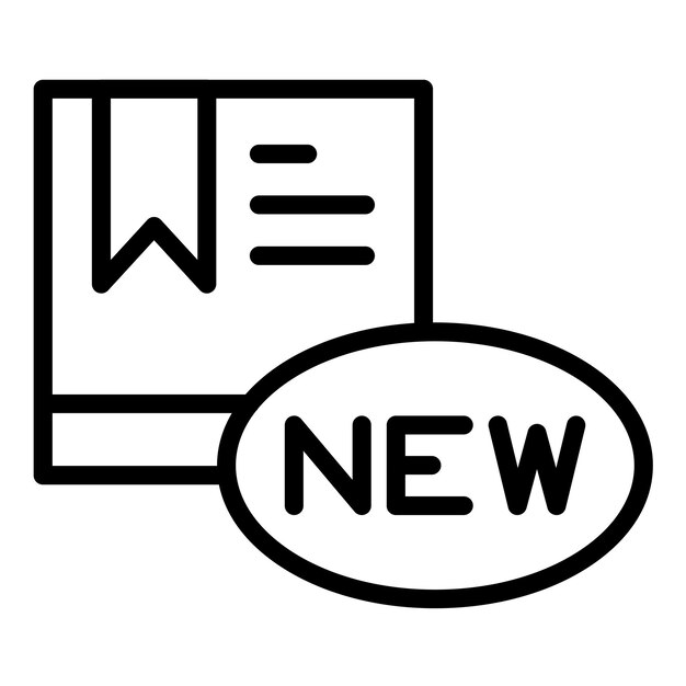 Diseño vectorial Estilo de icono de nuevas llegadas