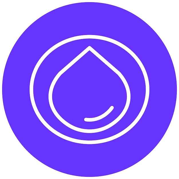 Diseño vectorial Estilo del icono de la nuez de macadamia