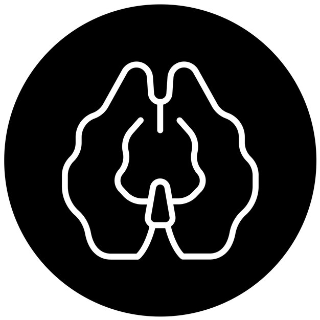 Diseño vectorial Estilo de icono de nuez