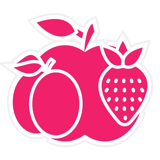 Diseño vectorial Estilo del icono de nutrición