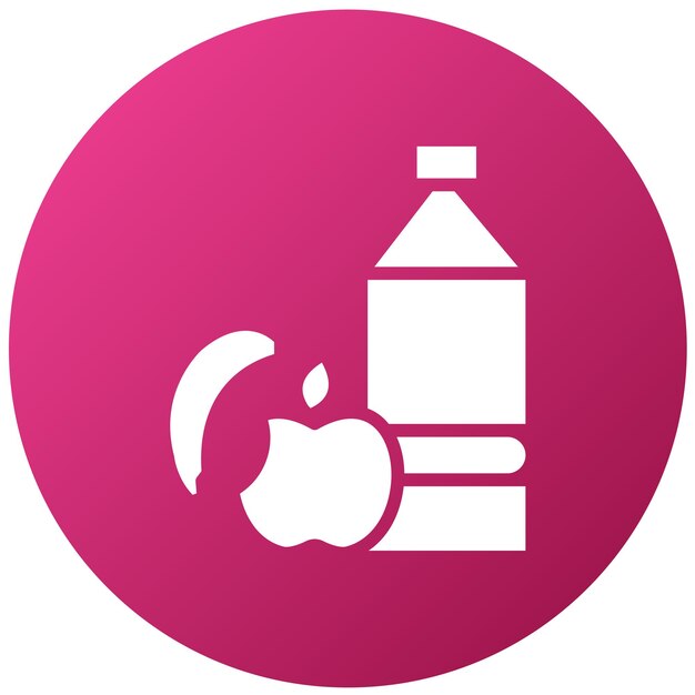 Diseño vectorial Estilo del icono de nutrición
