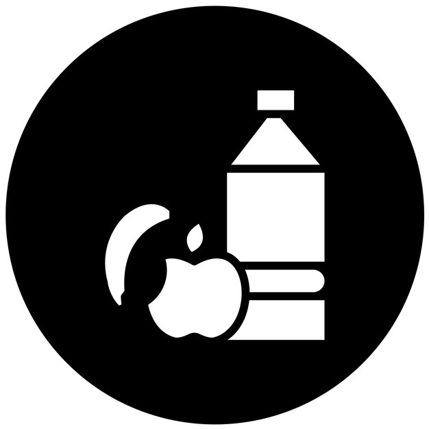 Diseño vectorial Estilo del icono de nutrición