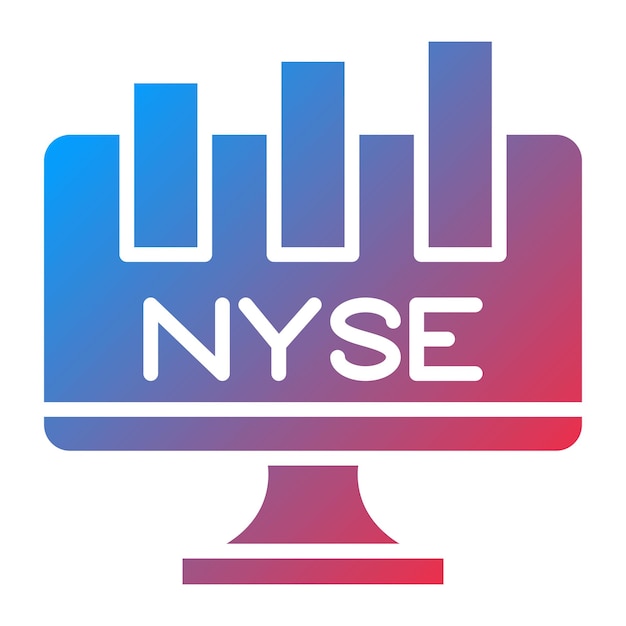 Vector diseño vectorial estilo de icono de nyse