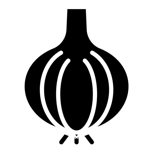 Diseño vectorial Estilo del icono de la Oasis de la cebolla