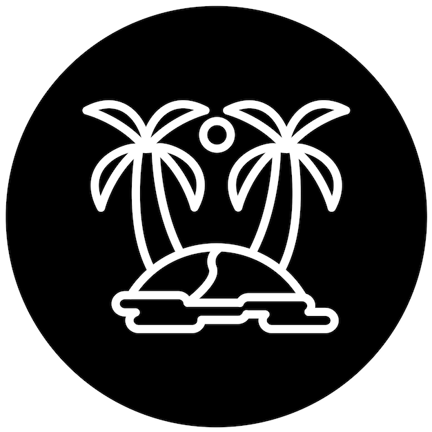 Diseño vectorial Estilo del icono de Oasis