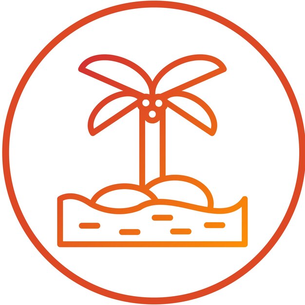 Diseño vectorial Estilo del icono de Oasis