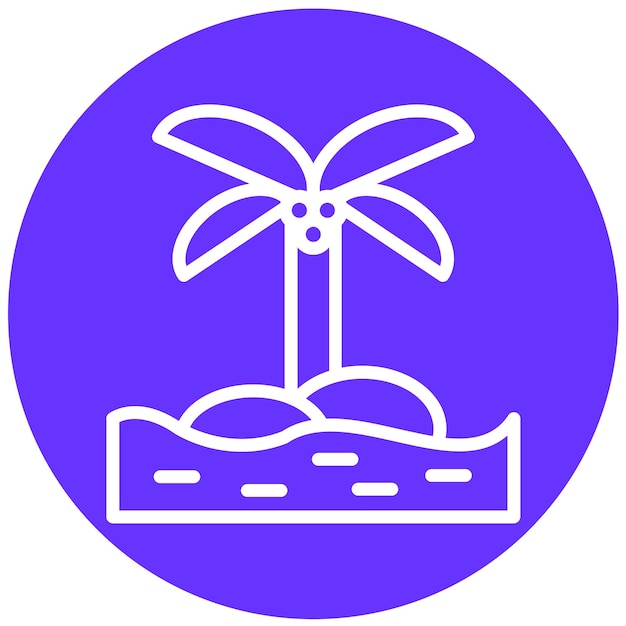 Diseño vectorial Estilo del icono de Oasis