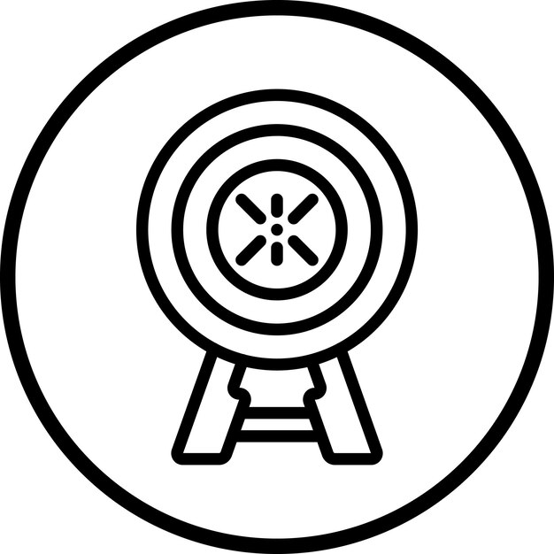 Diseño vectorial Estilo del icono objetivo