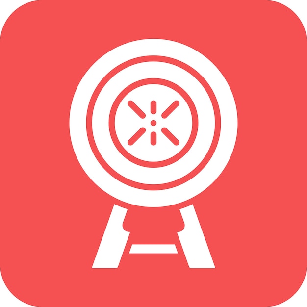 Diseño vectorial Estilo del icono objetivo