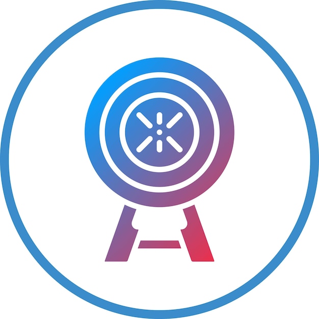 Diseño vectorial Estilo del icono objetivo