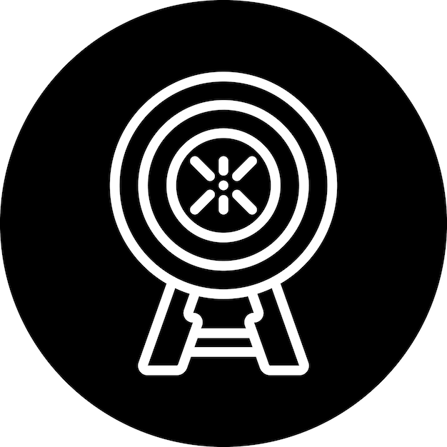 Diseño vectorial Estilo del icono objetivo