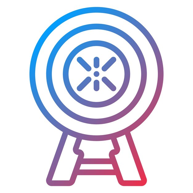 Diseño vectorial Estilo del icono objetivo
