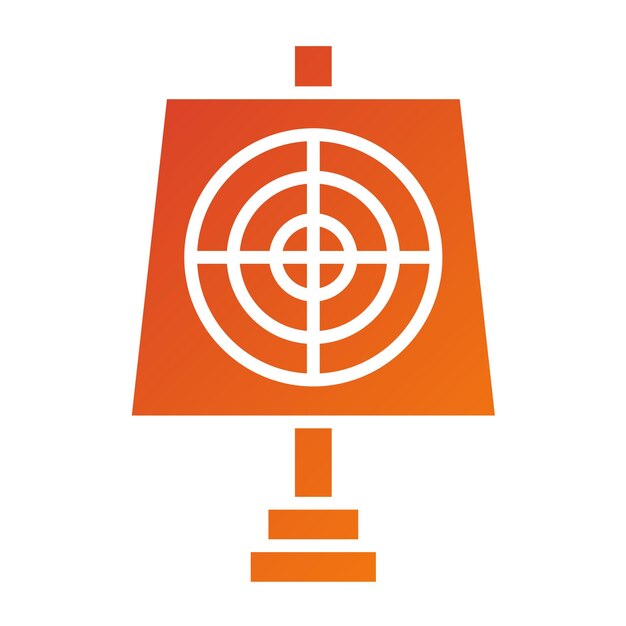 Diseño vectorial Estilo del icono objetivo