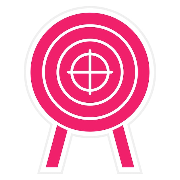 Diseño vectorial Estilo del icono objetivo