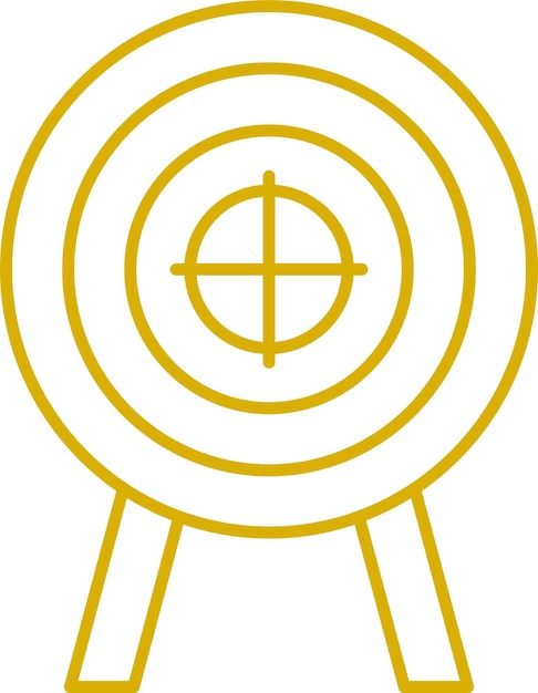 Diseño vectorial Estilo del icono objetivo